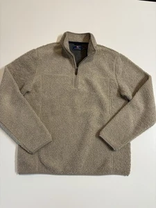 Sudadera Vineyard Vines Para Hombre S Nantucket Tostado Sherpa Polar 1/4 Cremallera Pullover - Imagen 1 de 3