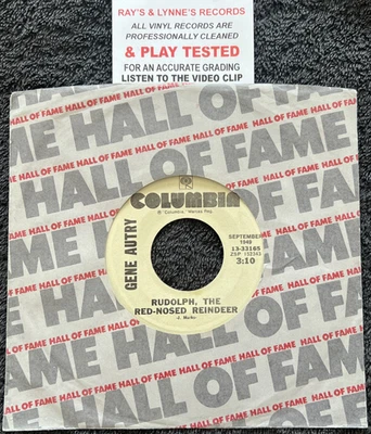 Gene Autry  Rudolph The Red-Nosed Reindeer / Here Comes Santa Claus 7'' NM VIDEO - Image 1 of 4