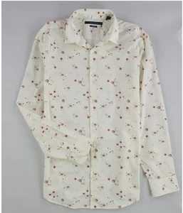 Perry Ellis Mens Ditsy Floral Print Button Up Shirt - Picture 1 of 4