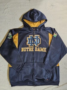 Vintage Jansport Notre Dame Fighting Irish Full Zip Sweatshirt Hoodie Herren Large - Bild 1 von 13
