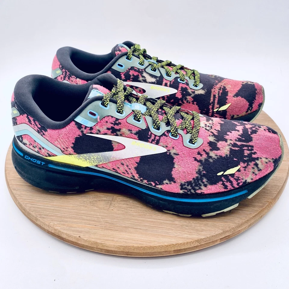 Brooks Ghost 15 Zapatos para Correr Mujer 8 Negro Rosa Malla Entrenadores Tenis Foto 1 de 4