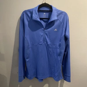 Adidas women’s XL Climalite Athletic Long Sleeve Zip Up Shirt - Picture 1 of 5