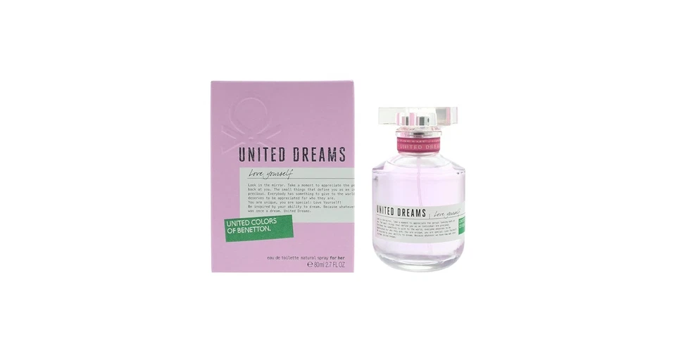Benetton United Dreams Love Yourself EDT 2.7oz Spray New In Box - Image 1 of 1
