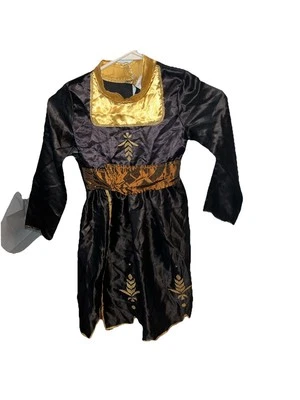 Disney Frozen 2 Anna Black Dress Costume Girls Size 4-6X Play Pretend DRESS ONLY - Image 1 of 4