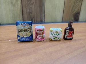 Zuru Mini Brands Food lot of 4  Bull's-eye Boursin Country Time Nut-thins - Imagen 1 de 2