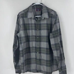 UNTUCKit Large kariertes Langarm Button Down Freizeithemd für Herren grau blau. - Bild 1 von 6