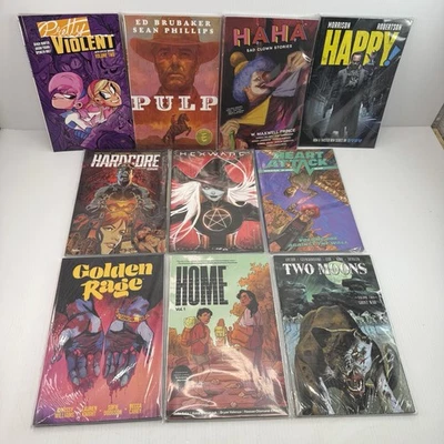 Lote de 10 novelas gráficas Image Comics TPB - Pulp, Haha, Happy y más Foto 1 de 4