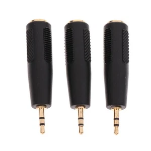 Adaptateur de prise casque audio stéréo 2,5 mm mâle vers femelle 3,5 mm - Photo 1/5