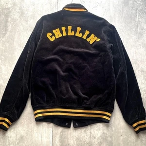 Vintage 90s Y2K Hysteric Glamour Corduroy Varsity Jacket Grunge Rock FREE Rare - Picture 1 of 10