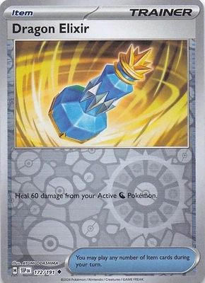 Dragon Elixir Uncommon Reverse Holo SV08: Surging Sparks 172/191 NM - Image 1 of 2