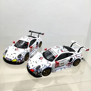 Spark 1/64 Porsche 911 RSR Le Mans 24H 2-Piece Set Rare and Discontinued - Picture 1 of 12