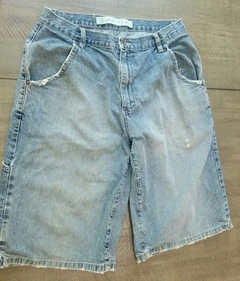 Arizona Mens Size 34 Denim Jean Shorts Baggy Skater Carpenter Style 13" Inseam - Image 1 of 4