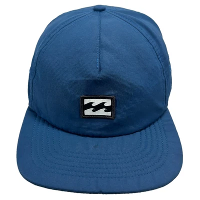 Billabong Blue Wave Hat Embroidered Logo Adjustable Strapback Flat Brim Surfing - Image 1 of 4