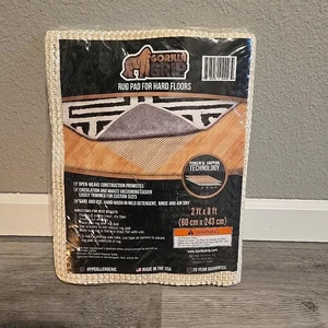 Gorilla Grip Area Teppich Pad Greifer für harte Böden 2' x 8' hypoallergen NEU - Bild 1 von 2