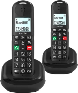 ALCATEL XL685 Duo - Teléfono Fijo Inalámbrico DECT Senior Formato XL - Pantalla  - Imagen 1 de 12