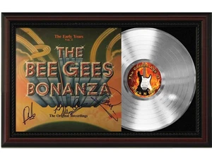 Bee Gees Framed wood Reproduction Signature LP Record Display. 03 - Picture 1 of 3