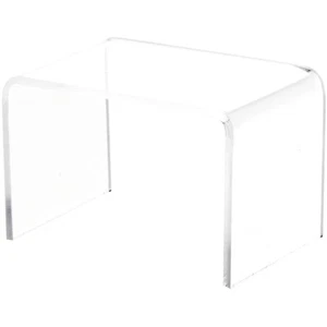 Elevador de pantalla rectangular acrílico transparente Plymor, 2" H x 3" W x 2" D (1/8" de espesor) - Imagen 1 de 2