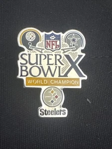 Super Bowl 10 X Commemorative Pin Steelers Vs Cowboys Rare NFL Collectible Pitts - Picture 1 of 1