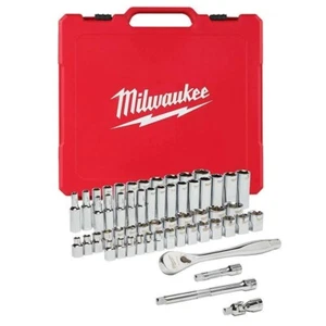 Milwaukee 48-22-9008 3/8" Drive 56pc Ratchet & Socket Set - SAE & Metric - Picture 1 of 1
