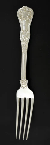 Tiffany & Co English King Old Mark 925 Sterling Silver Dinner Table Fork 7 5/8" Cover