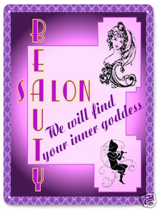 NAILS manicure BEAUTY salon METAL SIGN vintage style NAIL SHOP wall decor 019 - Picture 1 of 2