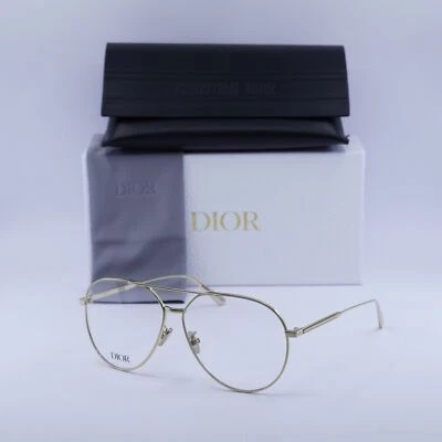 Óculos Dior GEMDIORO AU B000 ouro brilhante 58mm novo e autêntico - Imagem 1 de 4