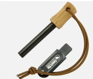 Casstrom Fire striker Army Steel Oak Handle Reindeer-Leather Lanyard All-Weather - Picture 1 of 1