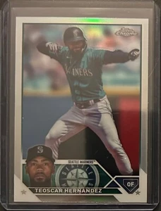 Teoscar Hernandez 2023 Topps Chrome Update Refractor #USC160 Seattle Mariners - Picture 1 of 2
