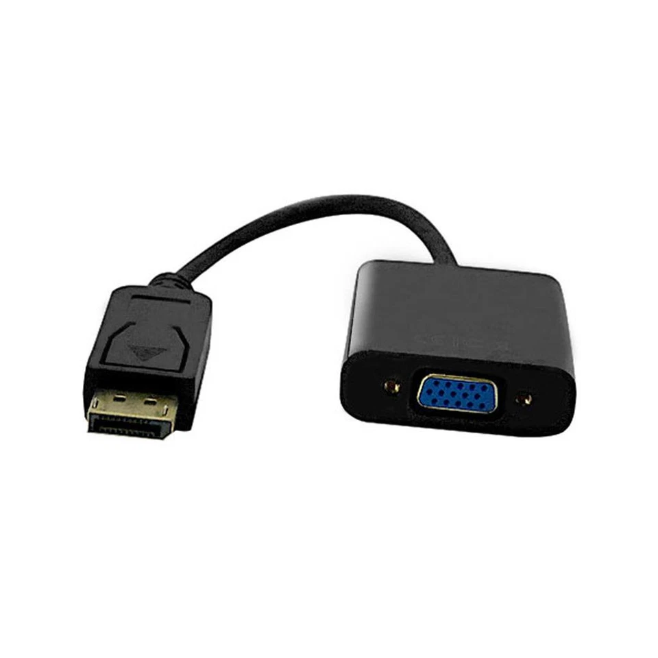Cablenet DisplayPort To VGA Adapter 1080p 60Hz Black 24-0204 - Image 1 of 1