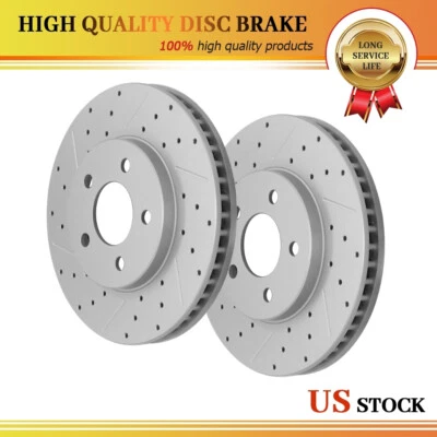 Rotores de freno delanteros perforados para Ford Mustang Base 2005 2006 2007 2008 - 2010 Foto 1 de 4