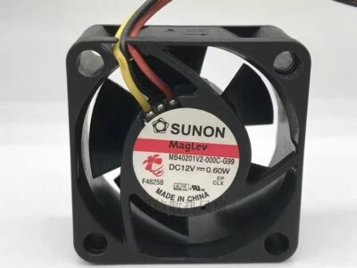 SUNON  MB40201V2-000C-G99 DC12V 0.60W 4020 40*20MM 3pin Cooling Fan - Image 1 of 4