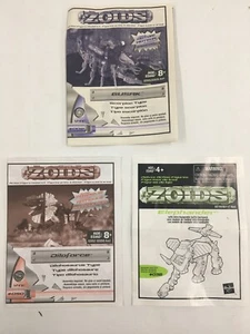 Zoids Lot Of 3 Kit Instructions Diloforce, Gusak, & Elephander - Picture 1 of 7