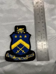 Pi Kappa Phi 3 3/4" Embroidered Shield Crest Patch VINTAGE RARE FREE SHIP - Picture 1 of 1