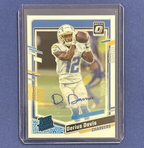 2023 Panini Donruss Optic Derius Davis /199 Rated Rookie Autograph RC Auto - Picture 1 of 4