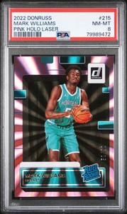 2022-23 Panini Donruss Mark Williams Pink Holo Laser Rookie /50