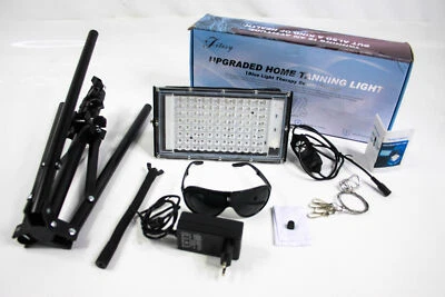 Jitesy Bräunungslampe 460&480NM Blaues Licht Therapie Solarium 2 Modi 5 Stufen