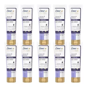 10 Dove Hair Therapy RESCUE & PROTECT 1 MINUTE Serum + Conditioner Strengthens - Picture 1 of 1