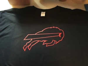Camiseta Mediana-3XL Buffalo Bills Personalizada Negra Roja Blanca Gris Grande Rosa - Imagen 1 de 5