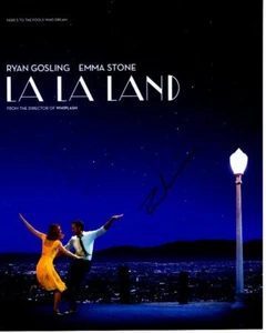 Foto firmada autografiada de EMMA STONE y RYAN GOSLING 8x10 LA LA LAND - Imagen 1 de 1
