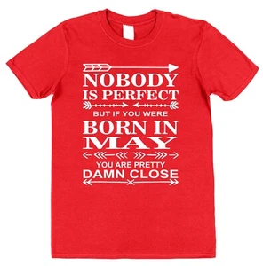 May Birthday T-Shirt Ideal Gift for Gemini and Taurus Star Signs May Baby - Picture 1 of 5