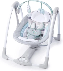 Ingenuity Compact Lightweight Portable Baby Swing with Music, Nature Sounds a... - Picture 1 of 2