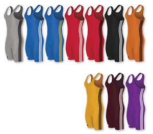 Adidas | aS102s | 3-Stripe Mens Wrestling Singlet | All Colors | All Sizes - Picture 1 of 12
