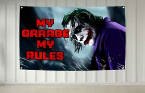 Joker 3X5Ft Car Performance Drag Racing Gragae Shop Man Cave Decoration - Picture 1 of 2
