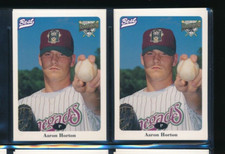 Lot (2) 1996 Best #20 Aaron Horton Hudson Valley Renegades (FN55) SWSW6