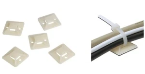 10 KABELSTÄBE 30x30mm Klebekabelbinder Kabelbefestigung Schraube - Bild 1 von 1