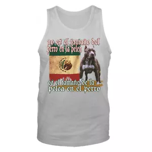 Camiseta sin mangas novedosa NO ES EL TAMANO PERRO EN LA PELEA - Imagen 1 de 8