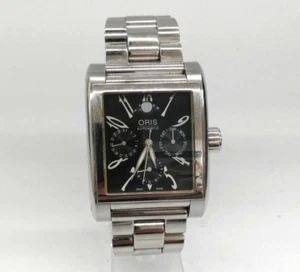 ORIS Complication 7528 Moon phase Black Dial Men's Automatic Watch from JP - Picture 1 of 9