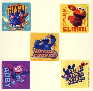 15 pegatinas grandes de Sesame Street Mecha Builders - Elmo, Cookie Monster, Abby - Imagen 1 de 1