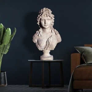 Angelique Büste Frau Figur Möbel Kopf Dame Statue Bust Torso Skulptur Garten - Picture 1 of 2