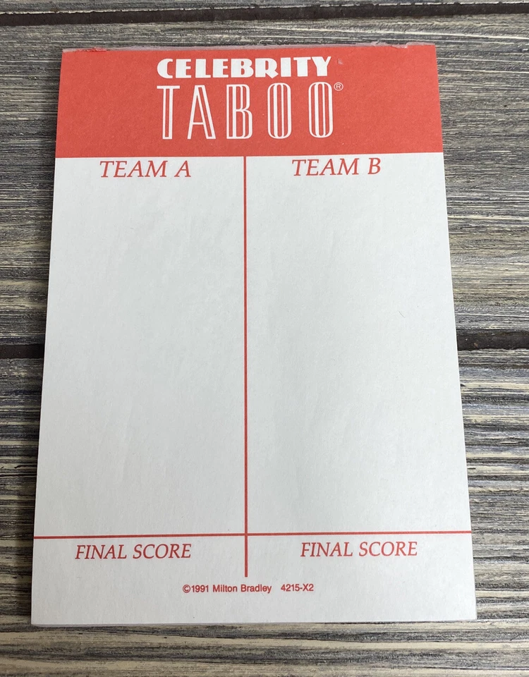 De Colección Milton Bradley 1991 Celebrity Taboo Marcador Rojo Pieza de Repuesto  Foto 1 de 4